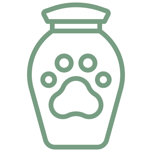 light green icon of two hands holding a heart